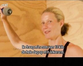 Cleavage in Workout video on Oprah!