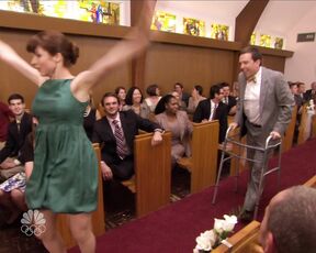 Upskirt from The Office S06E04 Niagara!