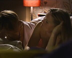 Sybille Waury and Isabell Brenner in bed together in Lindenstrasse Doktor Stadler!