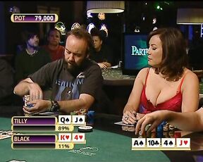 Big Cleavage on Party Poker Wold Open V!