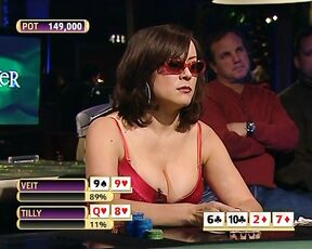 Big Cleavage on Party Poker Wold Open V!