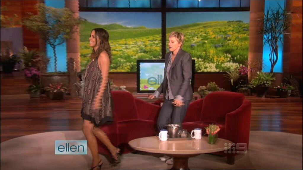 dancing in high heels on Ellen!