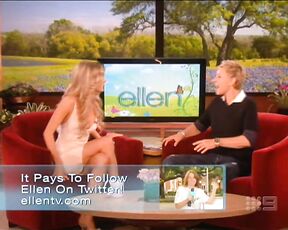 Leggy n Busty in tight skirt on Ellen!