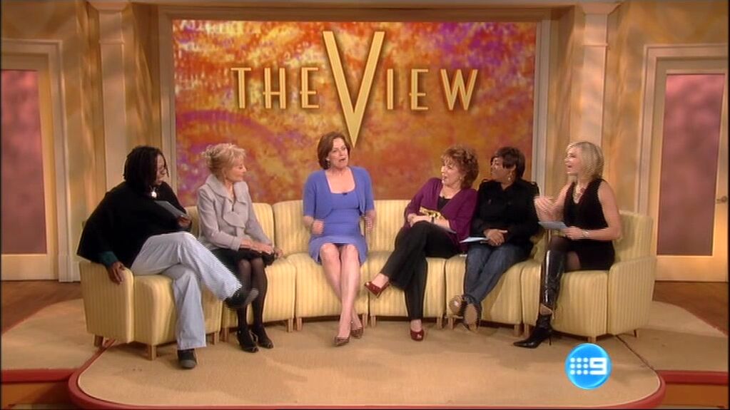 kicking up her heels on The View!