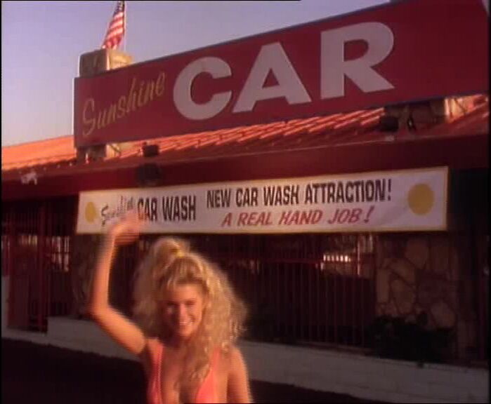 Topless Washing in Bikini Carwash Company!