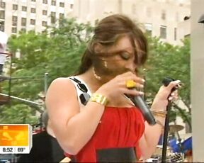 All 3 Performances in her sexy red dress on The Today Show and Bikini Photoshoot and Interview from the E! Channel!