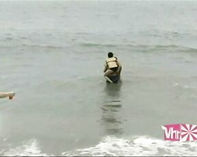 in a Bikini on the Beach from Celebrity Eye Candy!