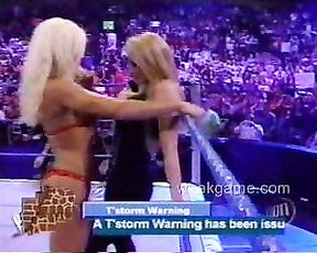 Torrie Wilson and Sable (Rena Mero) from WWE Together kissing and barely wearing anything!