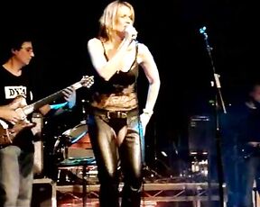 in Concert wearing assless leather chaps!