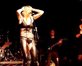 in Concert wearing assless leather chaps!