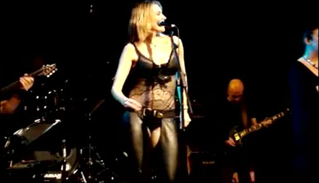 in Concert wearing assless leather chaps!