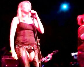 in Concert wearing assless leather chaps!