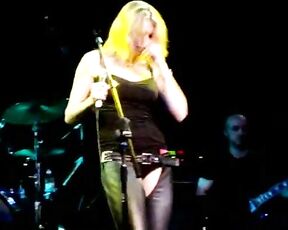 in Concert wearing assless leather chaps!