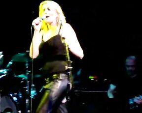 in Concert wearing assless leather chaps!