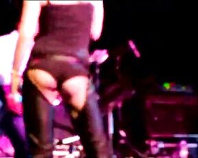 in Concert wearing assless leather chaps!