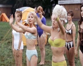 Valerie Leon and Barbara Windsor Topless, Nudity from Carry On Camping!