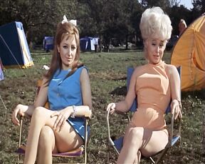 Valerie Leon and Barbara Windsor Topless, Nudity from Carry On Camping!