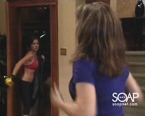 in sports bra on General Hospital!