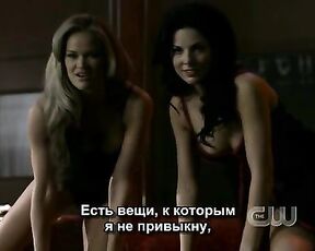 Elena Esolova, Angela Case and Mashiah Vaughn-Hulbert in skimpy clothes from Supernatural s2ep15!