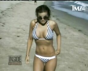 Bikini Strip Video On the Beach from Inside Edition!