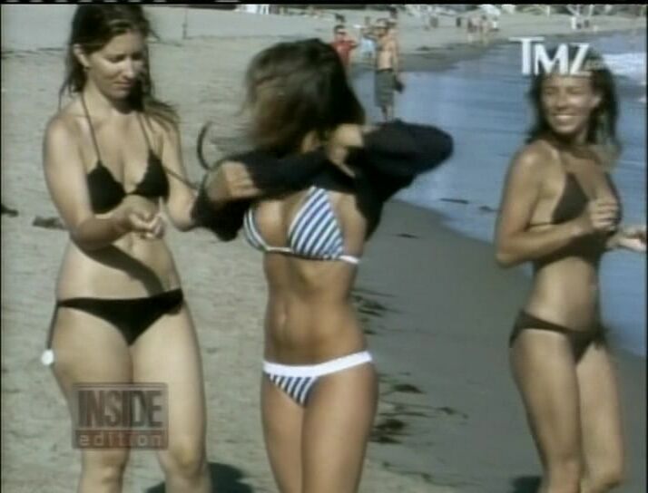 Bikini Strip Video On the Beach from Inside Edition!