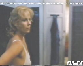 Bibi Andersson and Sandrine Dumas Lesbo action in Twice A Woman!