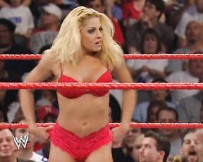 in red Underwear on WWE Raw!