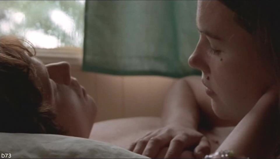 Susie Porter, Victoria Thaine and Unknown Nude behind a counter and in bed in Caterpillar Wish!