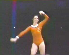 doing gymnastics from The Golden Moment: An Olympic Love Story!