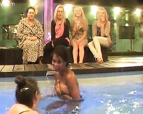 Charley of Big Brother 8 UK Oops in Pool!