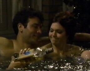 in a hottub on How I Met Your Mother!