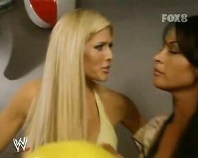 Torrie Wilson and Victoria Catfight Bikini on WWE Smackdown!