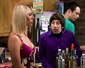 Cleavage on Big Bang Theory s01e08!