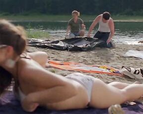 Topless Sunbathing in Lake Placid 2!