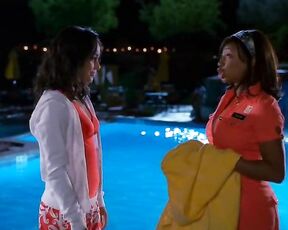 in Red Baywatch Style Bathing Suit in High School Musical 2!