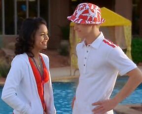 in Red Baywatch Style Bathing Suit in High School Musical 2!