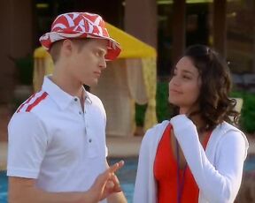 in Red Baywatch Style Bathing Suit in High School Musical 2!