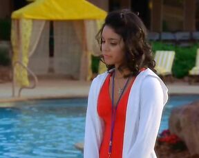 in Red Baywatch Style Bathing Suit in High School Musical 2!