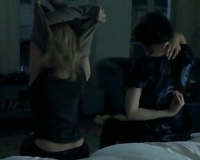 Clotilde Hesme and Ludivine Sagnier changing clothes and kissing each other from Les Chansons DAmour!