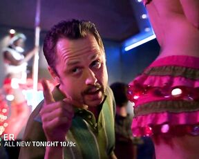 in stripper outfit on My Name is Earl S3e13!