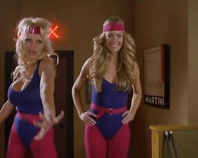 Pamela Anderson and Denise Richards Cleavage in spandex on Blonde And Blonder!