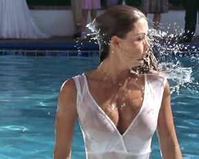 in See-Through outfit coming out of a pool on Unhitched S1e2!