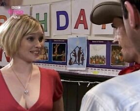 in red dress on Gavin and Stacey!