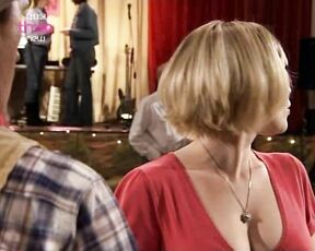 in red dress on Gavin and Stacey!