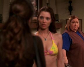 in Bikini and miniskirt on Two and a Half Men!