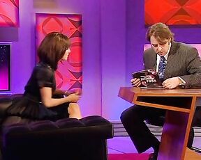 visiting Jonathan Ross and sitting on his lap!