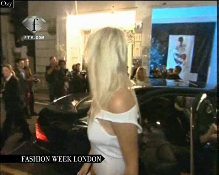 London Fashion Week Boob Slip!