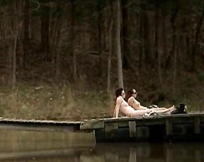 Matilda Saliasi and Georgia Smith Nude outside from The Evil Woods!