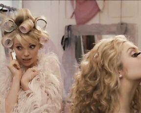 Tamsin Egerton and Antonia Bernath in skimpy outfits in St Trinians!