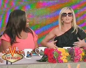 groping herself on The View clip!